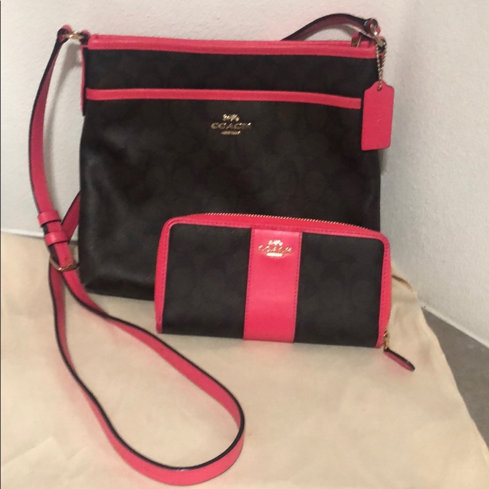 Coach Crossbody and Matching Wallet